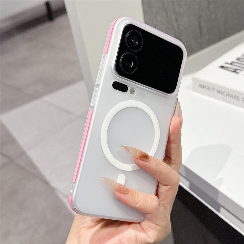 For Xiaomi 17 Pro Max Frosted PC Magnetic Case Anti Slip Edge Skin Touch Phone Back Cover