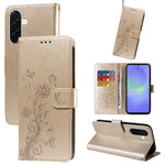 Samsung Galaxy A37 5G Läderfodral Fjärils Blommigt Tryck Plånboksfodral