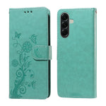 For Samsung Galaxy A57 5G Leather Case Butterfly Floral Imprint Wallet Stand Cover