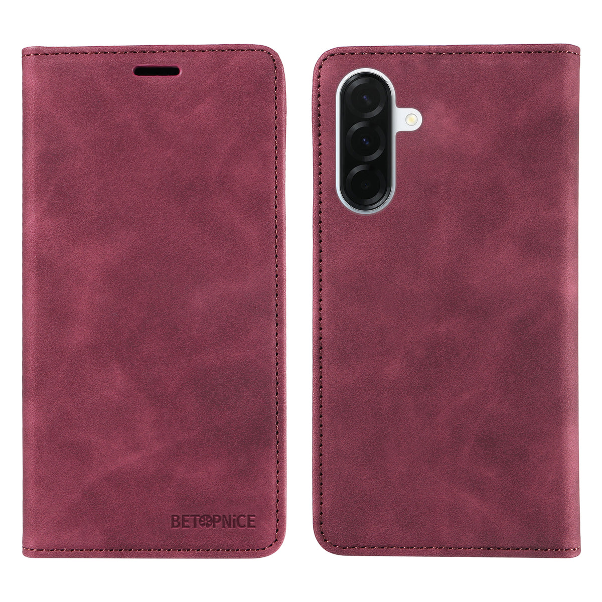 BETOPNICE For Samsung Galaxy A37 5G Case  Magnetic Closure RFID Blocking Wallet Stand Leather Phone Cover