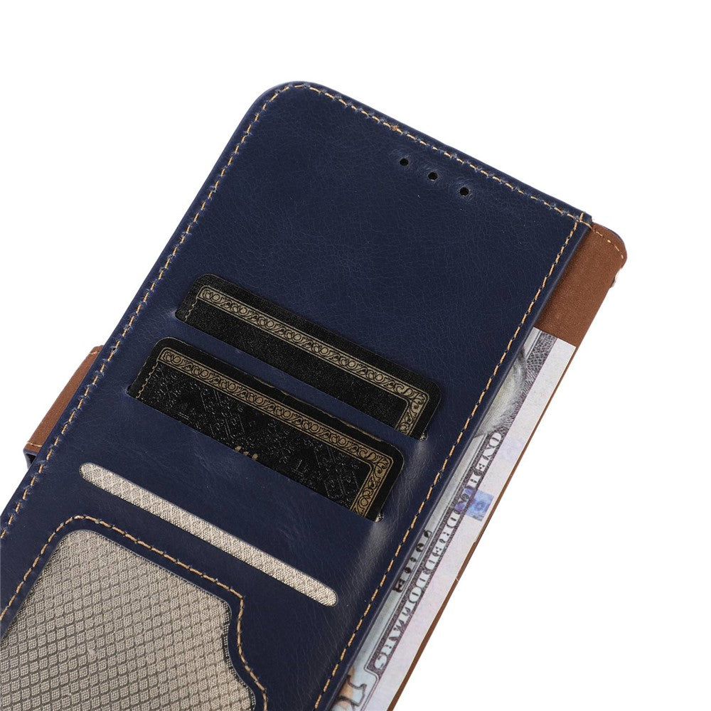 For Xiaomi Redmi Note 12 Pro 5G / Note 12 Pro Speed 5G / Poco X5 Pro 5G Phone Case RFID Blocking Wallet Stand Magnetic Closure Crazy Horse Texture Genuine Cowhide Leather Cover
