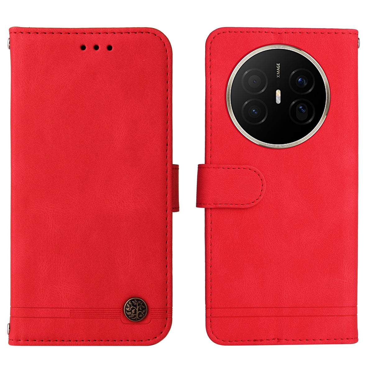 For Huawei Mate 70 Air Leather Wallet Cases Skin Touch Phone Cover Stand with Strap