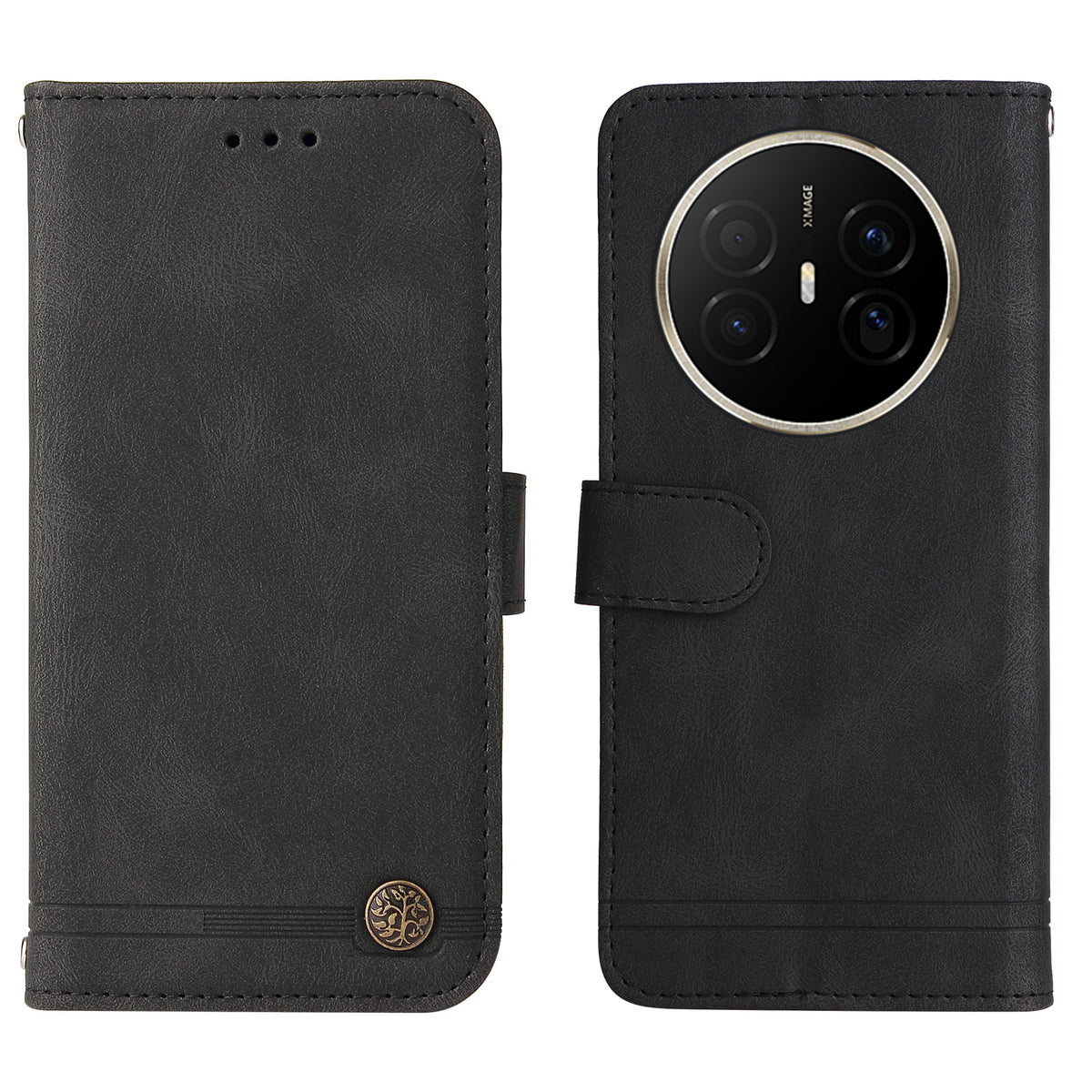 For Huawei Mate 70 Air Leather Wallet Cases Skin Touch Phone Cover Stand with Strap