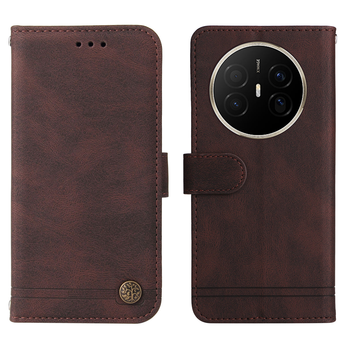 For Huawei Mate 70 Air Leather Wallet Cases Skin Touch Phone Cover Stand with Strap