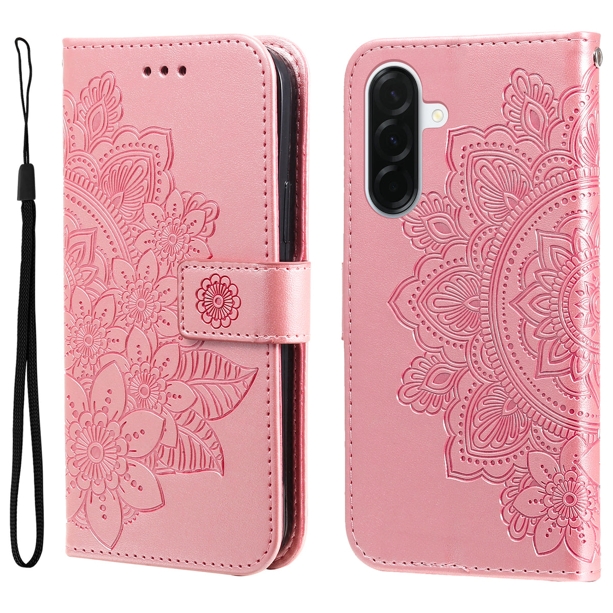 For Samsung Galaxy A37 5G Case Floral Pattern PU Leather Wallet Stand Phone Cover