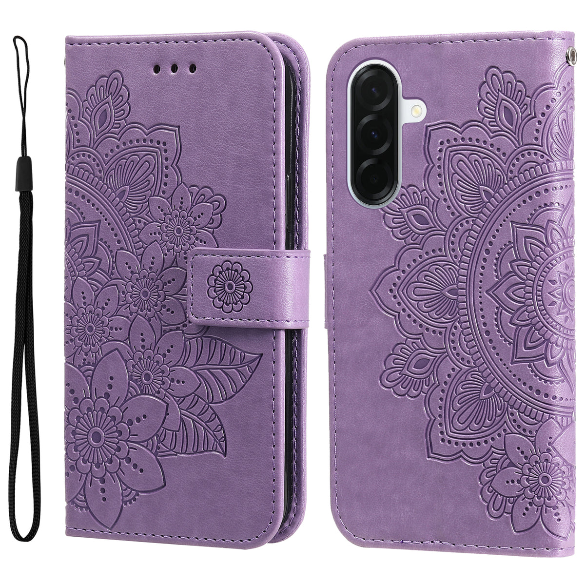 For Samsung Galaxy A37 5G Case Floral Pattern PU Leather Wallet Stand Phone Cover