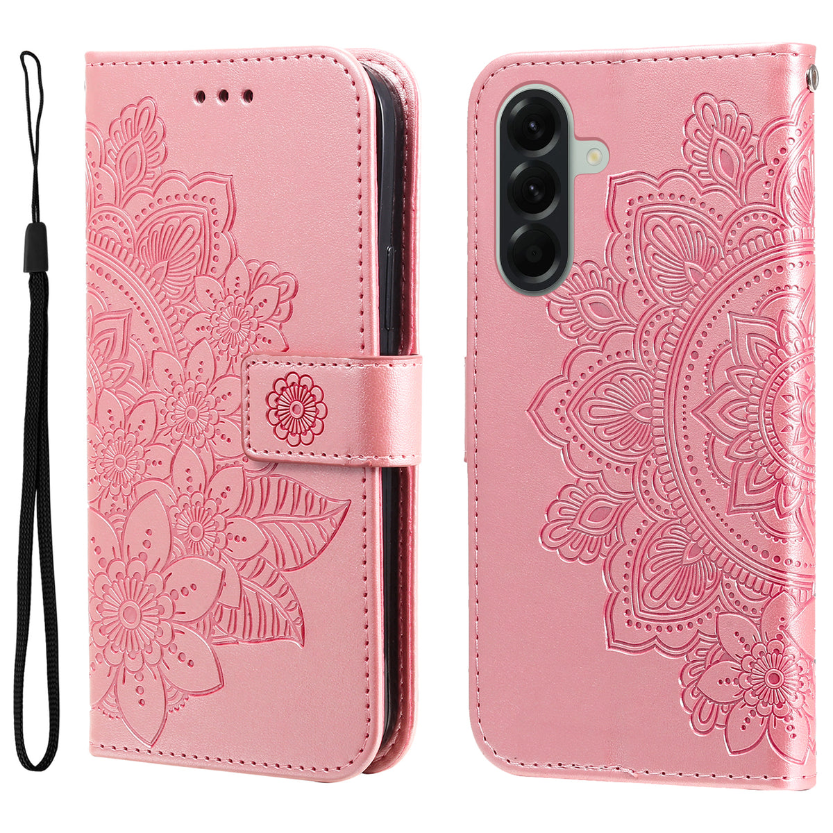 For Samsung Galaxy A57 5G Case Floral Pattern PU Leather Wallet Stand Phone Cover