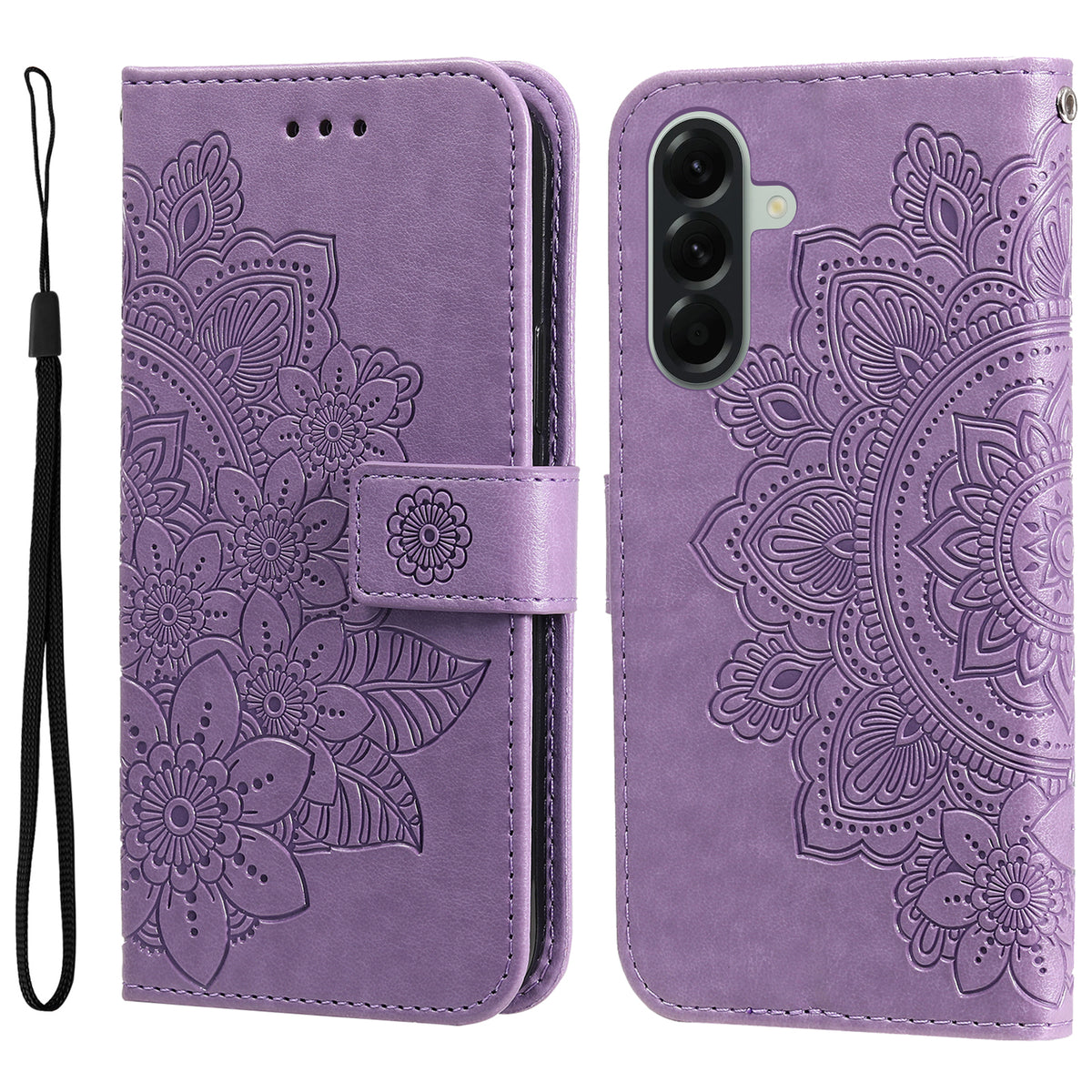 For Samsung Galaxy A57 5G Case Floral Pattern PU Leather Wallet Stand Phone Cover