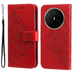 For Huawei Mate 70 Air Case Floral Pattern PU Leather Wallet Stand Phone Cover