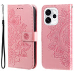 For Oppo Reno15 Pro Max 5G (Global) / Reno15 Pro 5G (China) Case Floral Pattern PU Leather Wallet Stand Phone Cover
