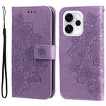 For Oppo Reno15 Pro Max 5G (Global) / Reno15 Pro 5G (China) Case Floral Pattern PU Leather Wallet Stand Phone Cover