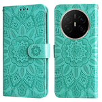 For Huawei Mate 70 Air Case Sunflower Imprint Leather Wallet Phone Cover