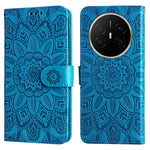 For Huawei Mate 70 Air Case Sunflower Imprint Leather Wallet Phone Cover