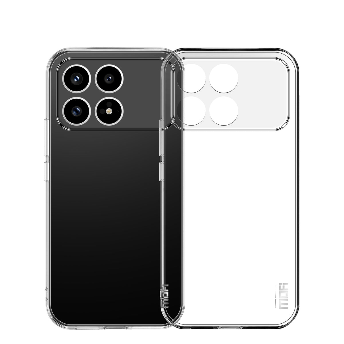 MOFI For Xiaomi Redmi K90 5G Clear Phone Case  Ultra-Thin TPU Phone Back Cover
