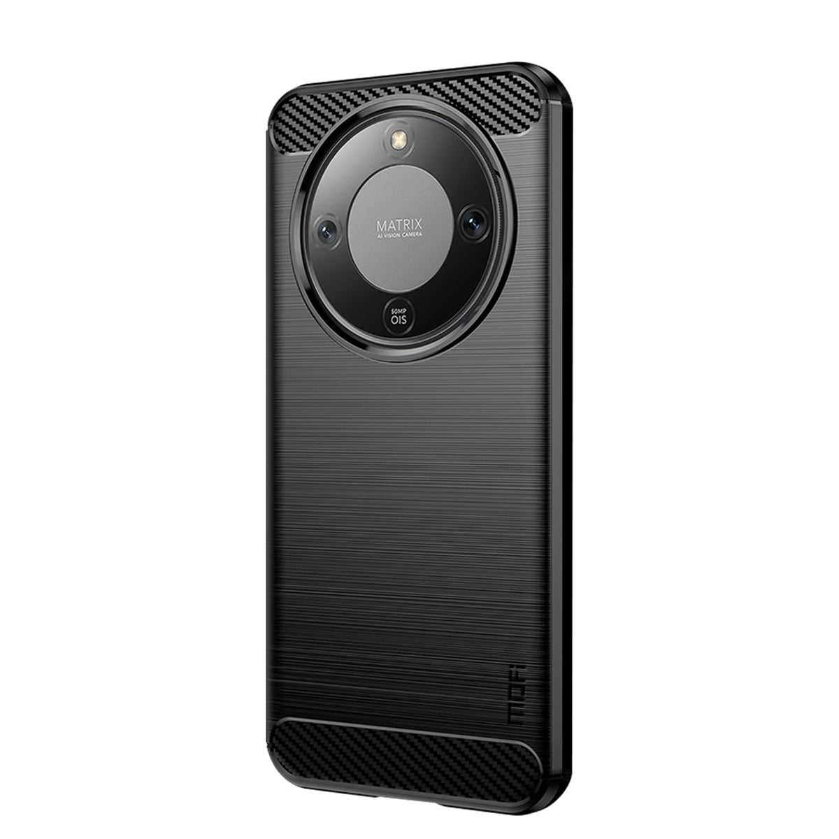 MOFI For Honor Magic8 Lite 5G / X9d 5G / X70 5G Back Cover  Brushed Texture Carbon Fiber Soft TPU Case