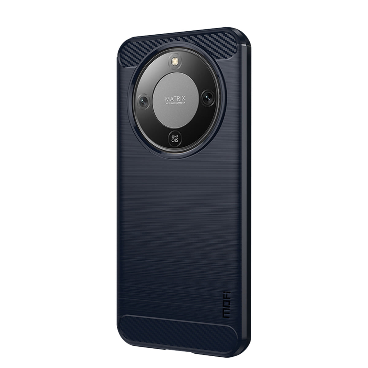 MOFI For Honor Magic8 Lite 5G / X9d 5G / X70 5G Back Cover Brushed Texture Carbon Fiber Soft TPU Case