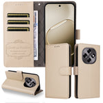 For Oppo F31 Pro 5G / Oppo A6 Pro 5G (China) Case RFID Blocking 3 Card Slots PU Leather Phone Cover with Wrist Strap