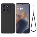 Til Motorola Edge 70 5G / X70 Air flydende silikone etui telefoncover med håndrem