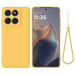 Til Motorola Edge 70 5G / X70 Air flydende silikone etui telefoncover med håndrem