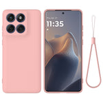 Til Motorola Edge 70 5G / X70 Air flydende silikone etui telefoncover med håndrem