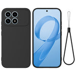 For Xiaomi Redmi K90 5G  Liquid Silicone Case Phone Back Cover with Hand Strap