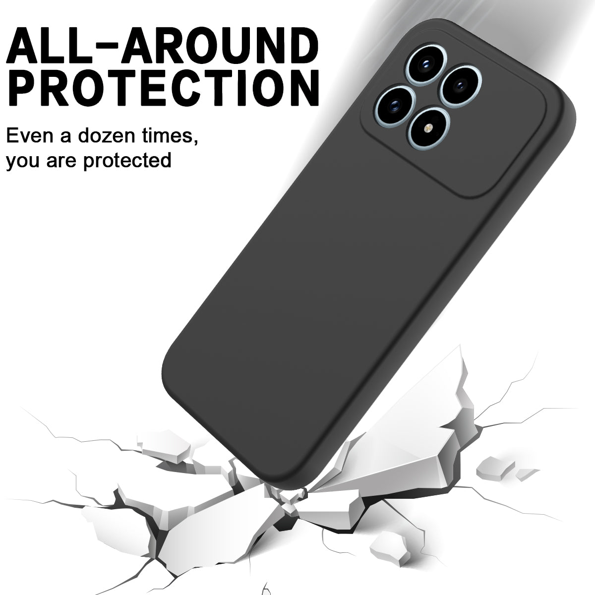 For Xiaomi Redmi K90 5G  Liquid Silicone Case Phone Back Cover with Hand Strap