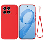 For Xiaomi Redmi K90 5G  Liquid Silicone Case Phone Back Cover with Hand Strap