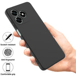 For Honor X5c Plus 4G / Honor Play10A 4G / Honor X5c 4G  Liquid Silicone Case Phone Back Cover with Hand Strap