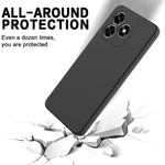 For Honor X5c Plus 4G / Honor Play10A 4G / Honor X5c 4G  Liquid Silicone Case Phone Back Cover with Hand Strap