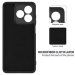 For Honor X5c Plus 4G / Honor Play10A 4G / Honor X5c 4G  Liquid Silicone Case Phone Back Cover with Hand Strap