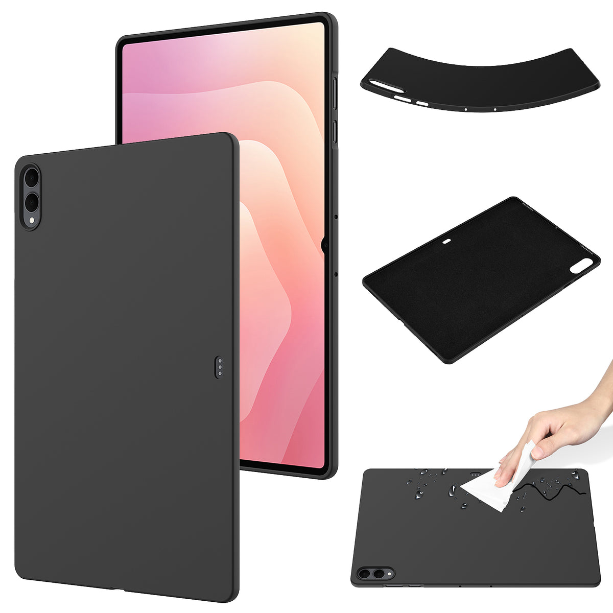 For Samsung Galaxy Tab S11 Ultra Case Liquid Silicone Anti-Scratch Tablet Cover