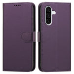 Til Samsung Galaxy A57 5G Læder Taske Pung Stand Enkel Farve Anti-fald Telefoncover