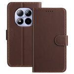 For Xiaomi Redmi Note 15 Pro 4G (Global) Leather Case Wallet Stand Solid Color Anti Drop Phone Cover