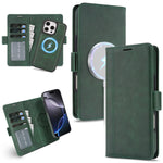 For iPhone 13 Pro Max Case Detachable 2 in 1 Leather Wallet Phone Cover Compatible with MagSafe