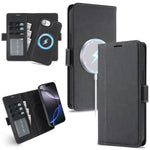 For iPhone 17th / 16th Case Detachable 2-in-1 Leather Wallet Phone Cover Compatible with MagSafe