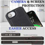 For iPhone 17th / 16th Case Detachable 2-in-1 Leather Wallet Phone Cover Compatible with MagSafe
