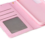 For Samsung Galaxy S23 PU Leather Shockproof Phone Stand Case Stylish Lacquered RFID Blocking Wallet Cover