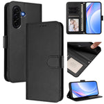 Til Samsung Galaxy A57 5G Pung Etui RFID Blokerende Kalvetekstur Læder Stander Telefon Cover med Rem