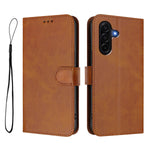 Til Samsung Galaxy A57 5G Pung Etui RFID Blokerende Kalvetekstur Læder Stander Telefon Cover med Rem
