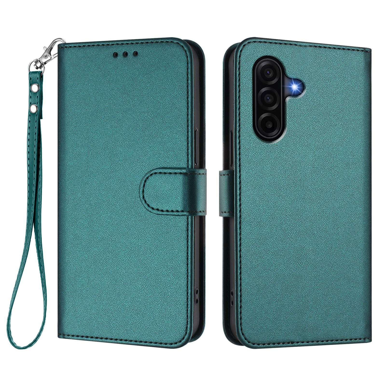 Samsung Galaxy A37 5G / A36 5G / A56 5G Läderfodral Plånboksfodral med stativ och handledsrem