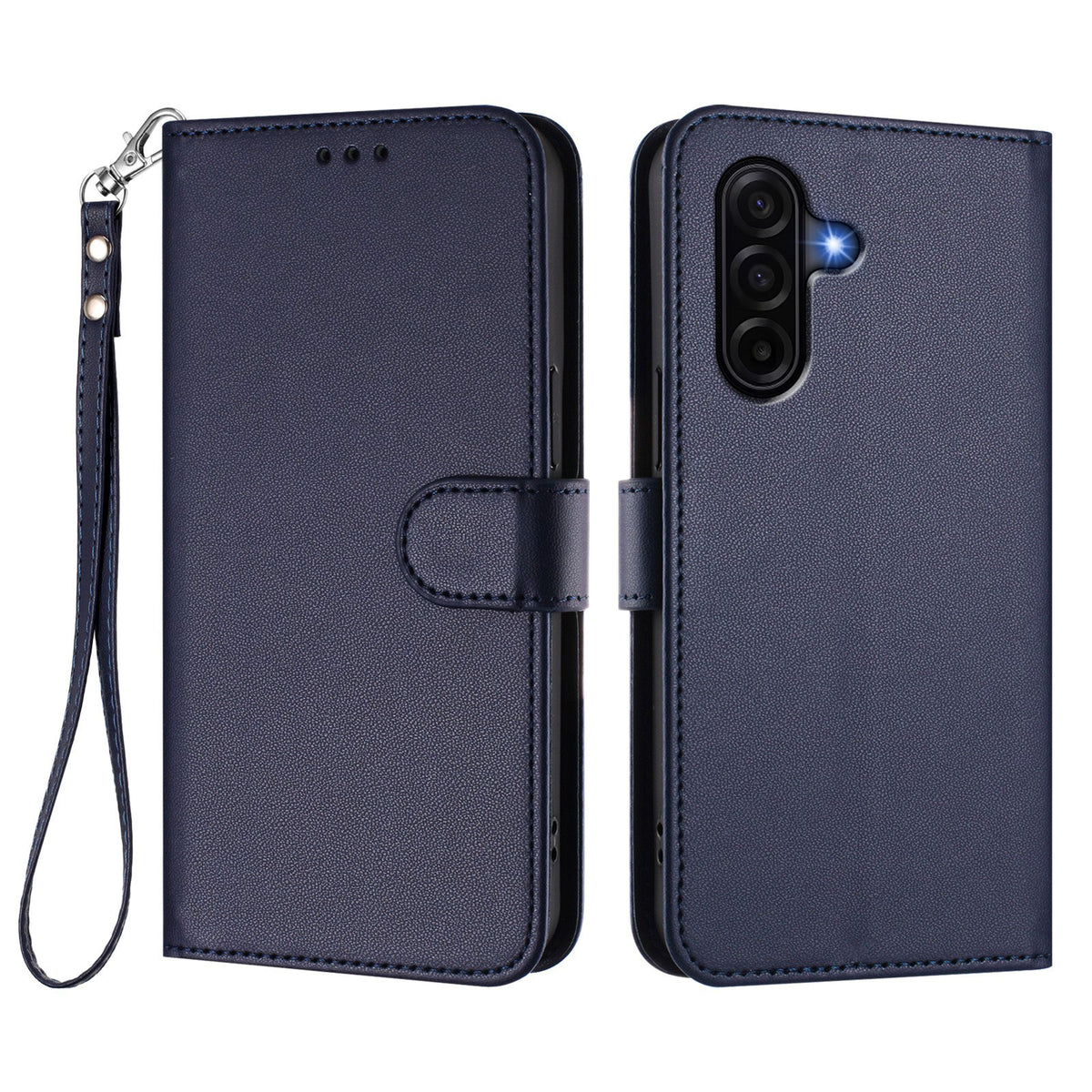 For Samsung Galaxy A37 5G / A36 5G / A56 5G Leather Case Wallet Stand Phone Cover with Wrist Strap