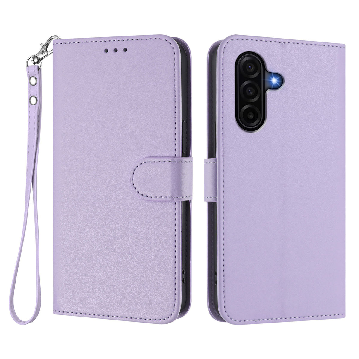 For Samsung Galaxy A37 5G / A36 5G / A56 5G Leather Case Wallet Stand Phone Cover with Wrist Strap