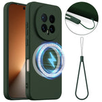 For Honor Magic8 5G Magnetic Case Anti-Drop Liquid Silicone Phone Cover