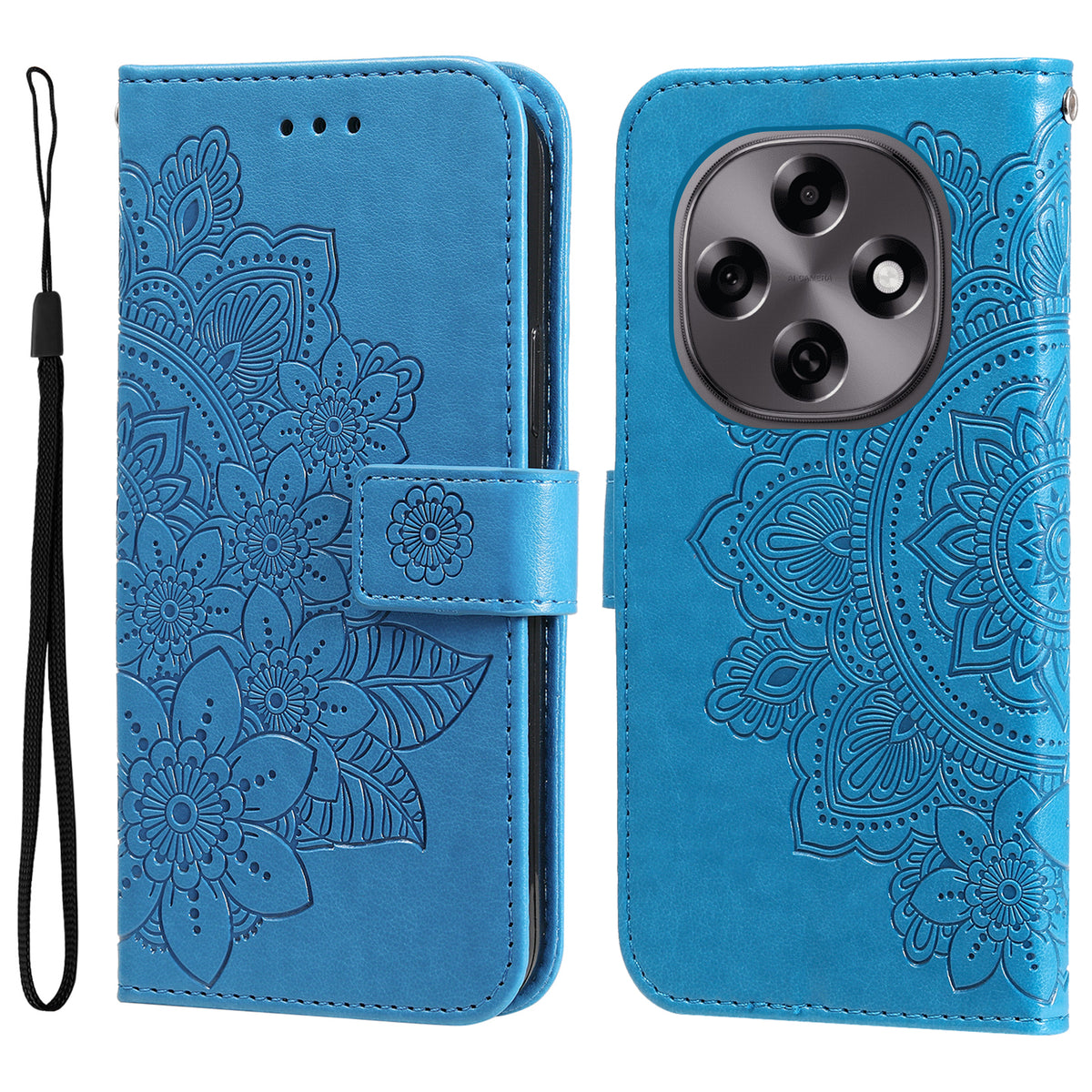 For Oppo F31 Pro 5G / Oppo A6 Pro 5G (China) Case Floral Pattern PU Leather Wallet Stand Phone Cover