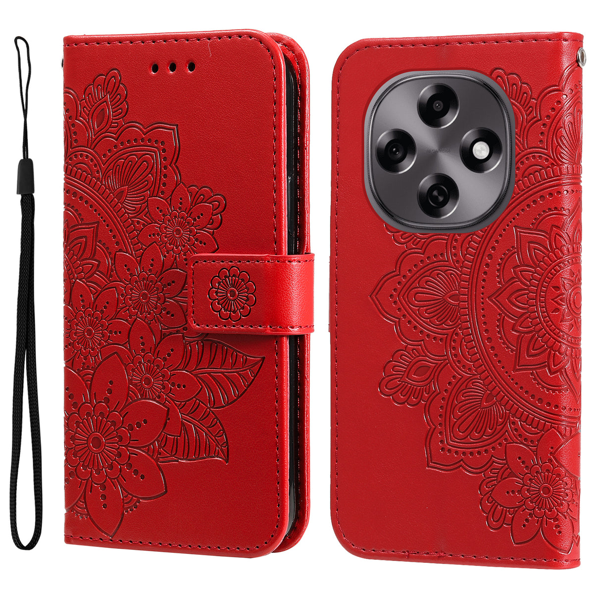For Oppo F31 Pro 5G / Oppo A6 Pro 5G (China) Case Floral Pattern PU Leather Wallet Stand Phone Cover