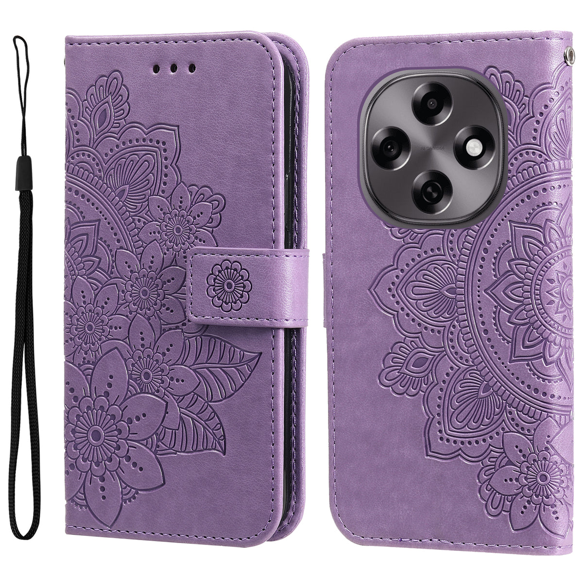 For Oppo F31 Pro 5G / Oppo A6 Pro 5G (China) Case Floral Pattern PU Leather Wallet Stand Phone Cover