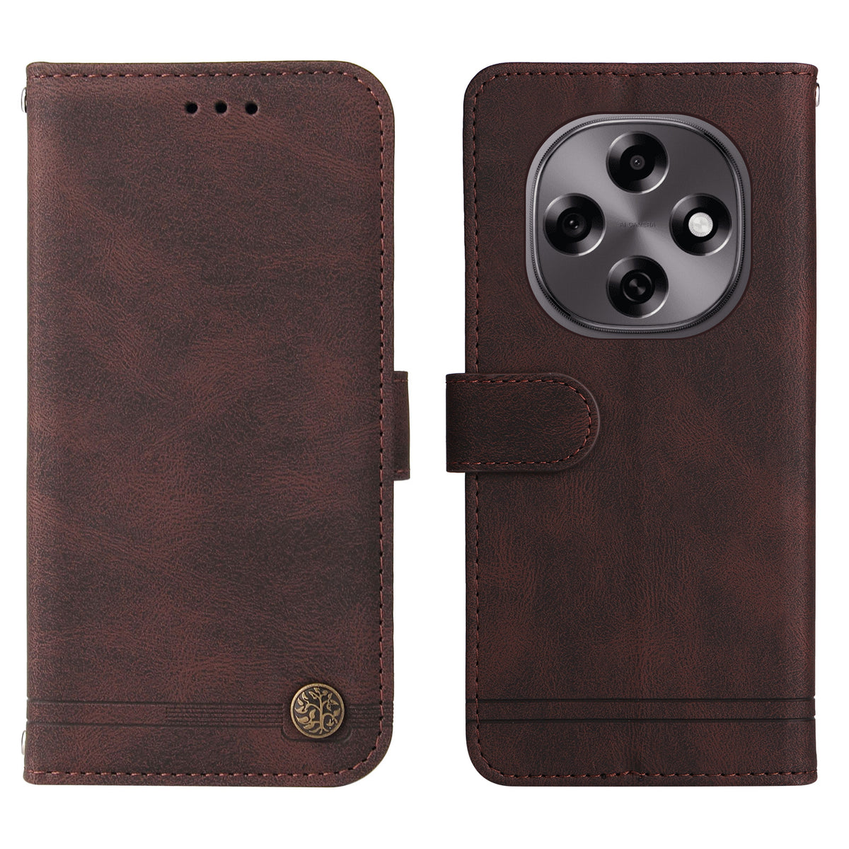 For Oppo F31 Pro 5G / Oppo A6 Pro 5G (China) Leather Wallet Cases Skin Touch Phone Cover Stand with Strap