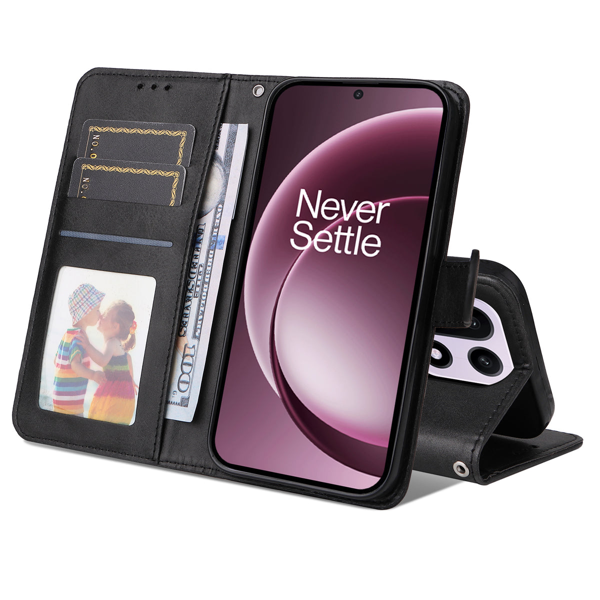 For OnePlus 15 5G Case Wallet PU Leather Folio Flip Phone Cover