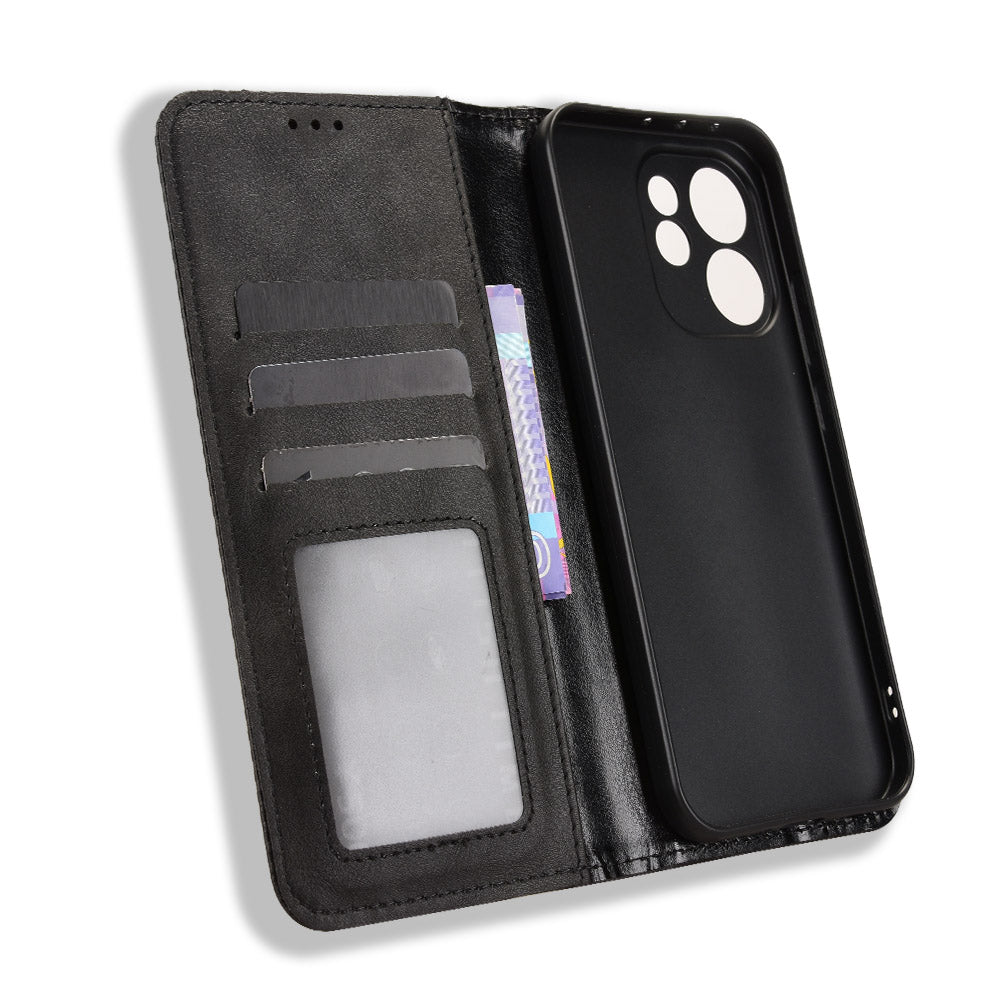For Oppo Reno15 Pro Max 5G (Global) / Reno15 Pro 5G (China) Leather Case Wallet Stand Retro Texture Phone Cover