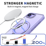 For iPhone 17e / 16e Case Rotating Kickstand Skin-touch TPU + PC Phone Cover Compatible with MagSafe
